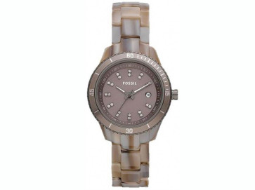 Bracelet de montre Fossil ES3093 Plastique Brun 14mm